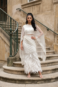 White Swan Saree