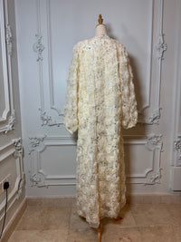 Creme Rose Fleur Abaya  Ramadhan Collection