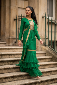 Senorita Ruffle Saree
