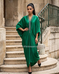 Slim Wing Kaftan (100% pure silk)