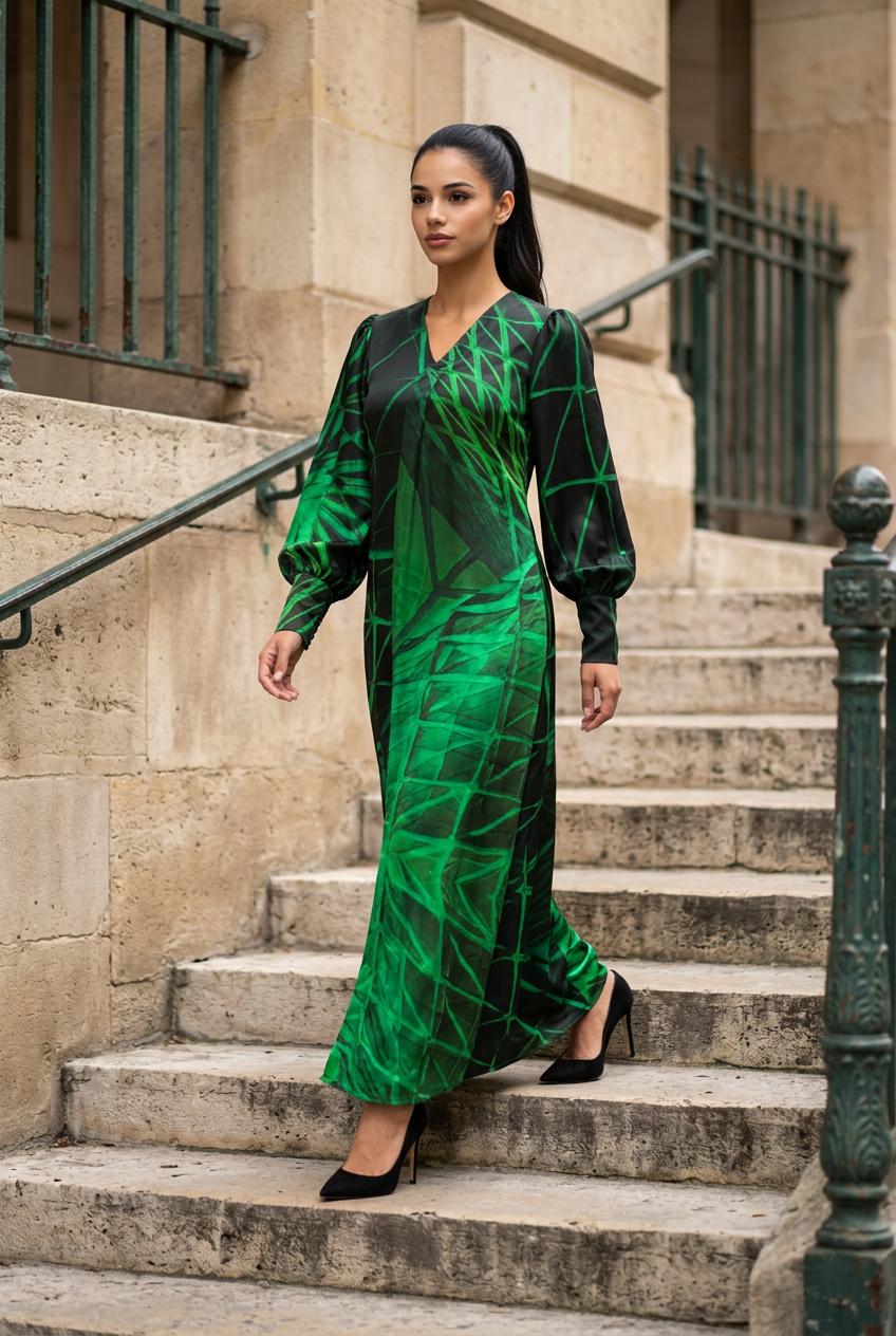 Zavi in 100% pure silk Kimono